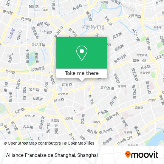 Alliance Francaise de Shanghai map