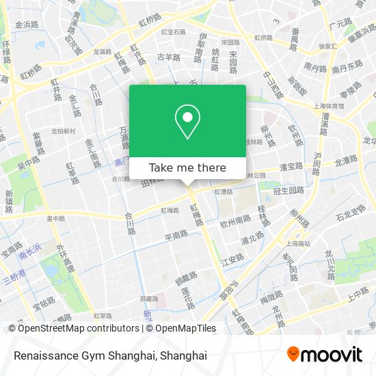 Renaissance Gym Shanghai map