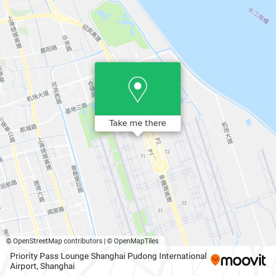 Priority Pass Lounge Shanghai Pudong International Airport map