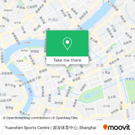 Yuanshen Sports Centre | 源深体育中心 map