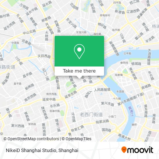 NikeiD Shanghai Studio map