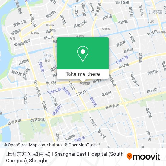 上海东方医院(南院) | Shanghai East Hospital (South Campus) map