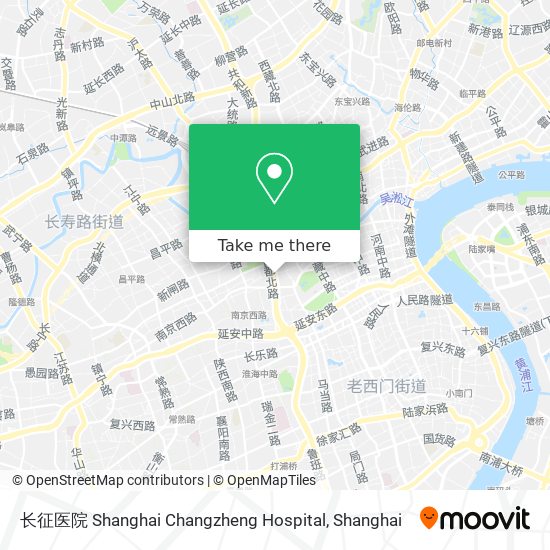 长征医院 Shanghai Changzheng Hospital map