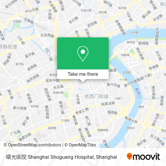 曙光医院 Shanghai Shuguang Hospital map