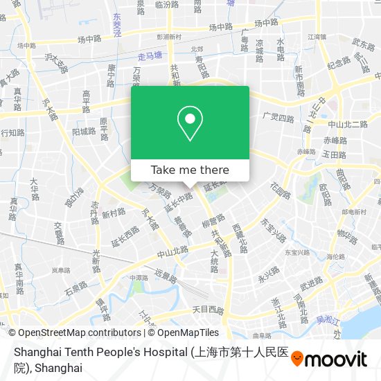 Shanghai Tenth People's Hospital (上海市第十人民医院) map