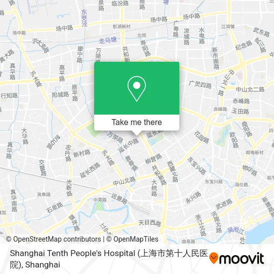 Shanghai Tenth People's Hospital (上海市第十人民医院) map