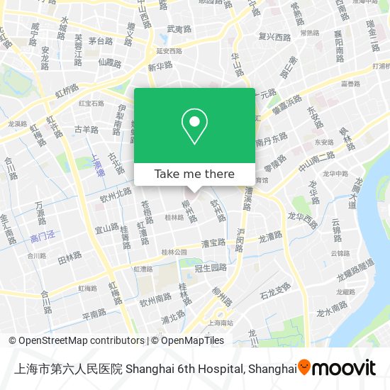 上海市第六人民医院 Shanghai 6th Hospital map