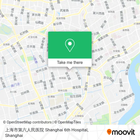 上海市第六人民医院 Shanghai 6th Hospital map
