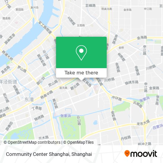 Community Center Shanghai map