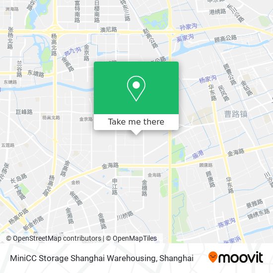 MiniCC Storage Shanghai Warehousing map