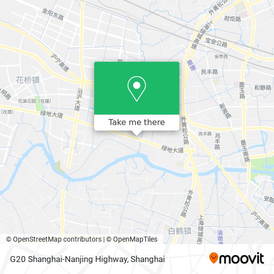 G20 Shanghai-Nanjing Highway map