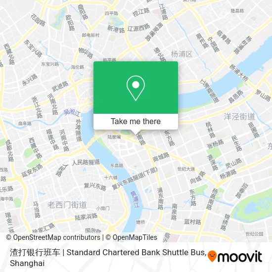 渣打银行班车 | Standard Chartered Bank Shuttle Bus map