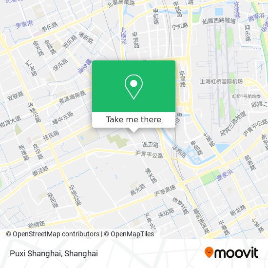 Puxi Shanghai map