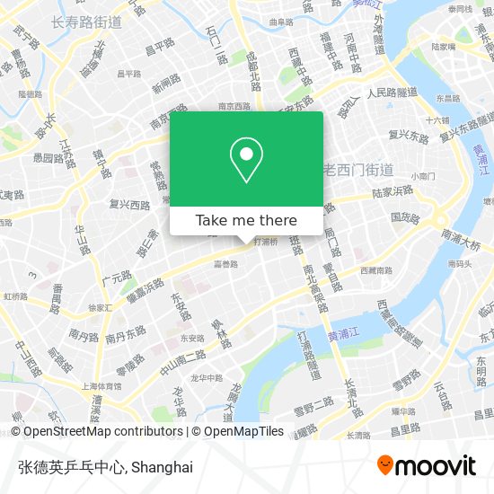 张德英乒乓中心 map