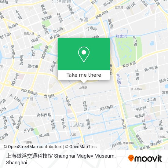 上海磁浮交通科技馆 Shanghai Maglev Museum map