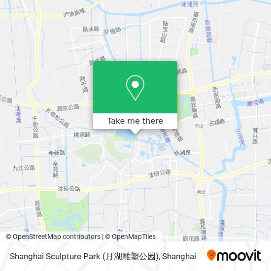 Shanghai Sculpture Park (月湖雕塑公园) map