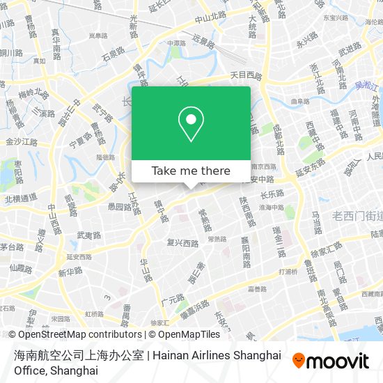 海南航空公司上海办公室 | Hainan Airlines Shanghai Office map