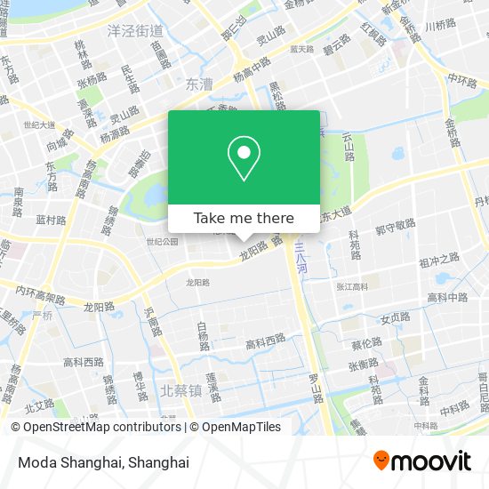 Moda Shanghai map