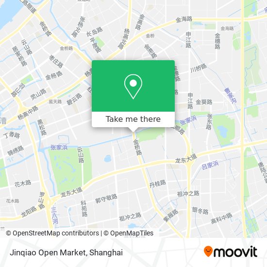 Jinqiao Open Market map