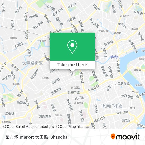 菜市场 market 大田路 map