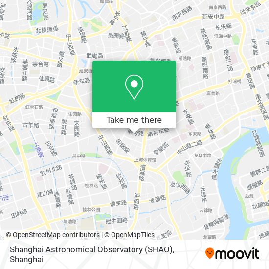 Shanghai Astronomical Observatory (SHAO) map