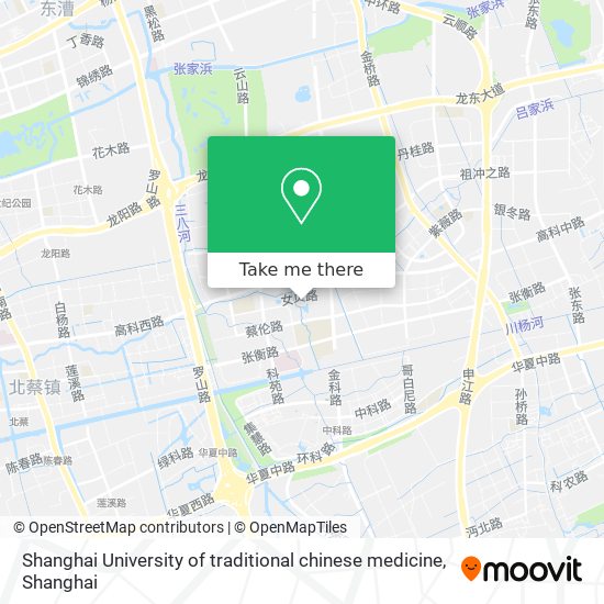 Shanghai University of traditional chinese medicine map