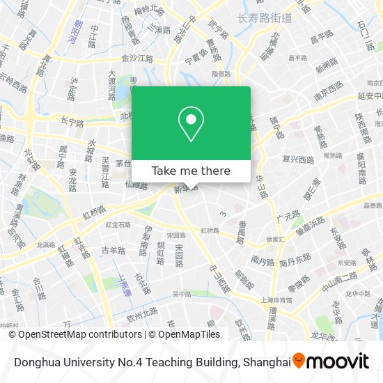 Donghua University No.4 Teaching Building map