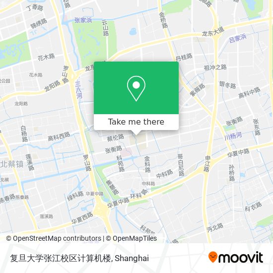 复旦大学张江校区计算机楼 map