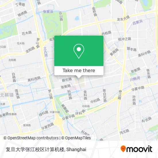 复旦大学张江校区计算机楼 map