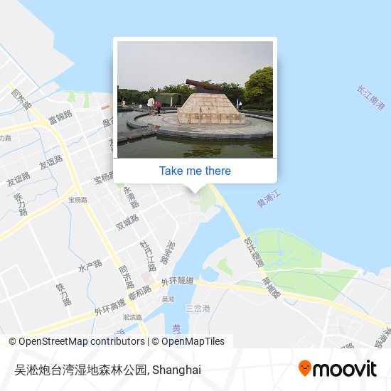 吴淞炮台湾湿地森林公园 map