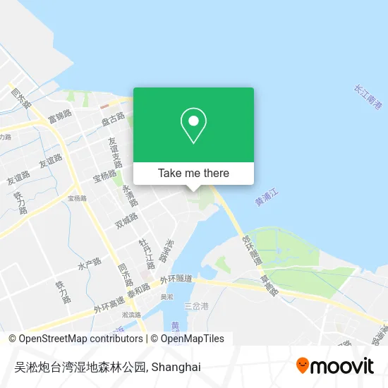 吴淞炮台湾湿地森林公园 map