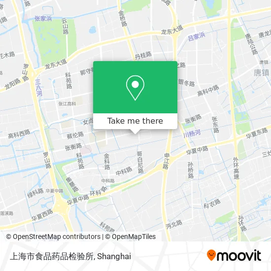 上海市食品药品检验所 map