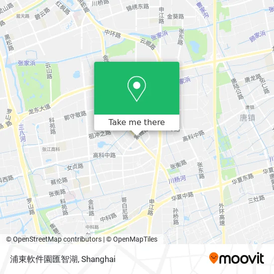 浦東軟件園匯智湖 map