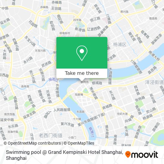 Swimming pool @ Grand Kempinski Hotel Shanghai map