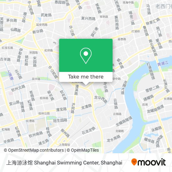 上海游泳馆 Shanghai Swimming Center map