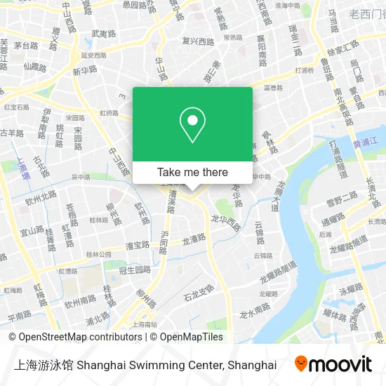 上海游泳馆 Shanghai Swimming Center map