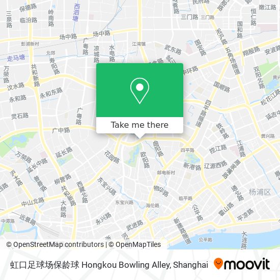 虹口足球场保龄球 Hongkou Bowling Alley map