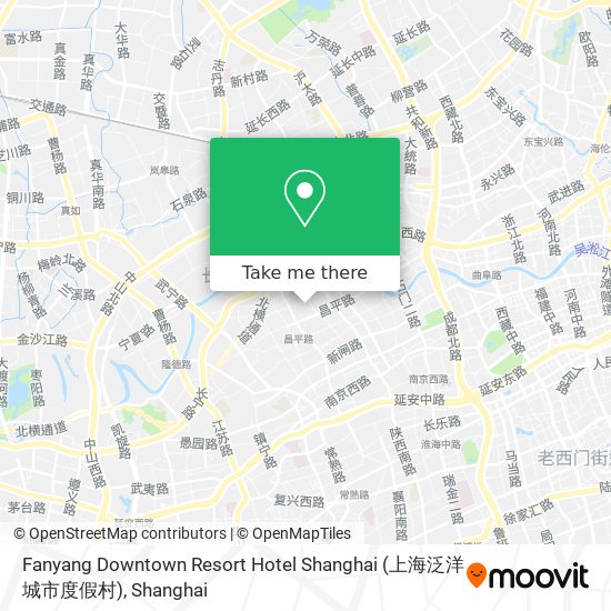 Fanyang Downtown Resort Hotel Shanghai (上海泛洋城市度假村) map