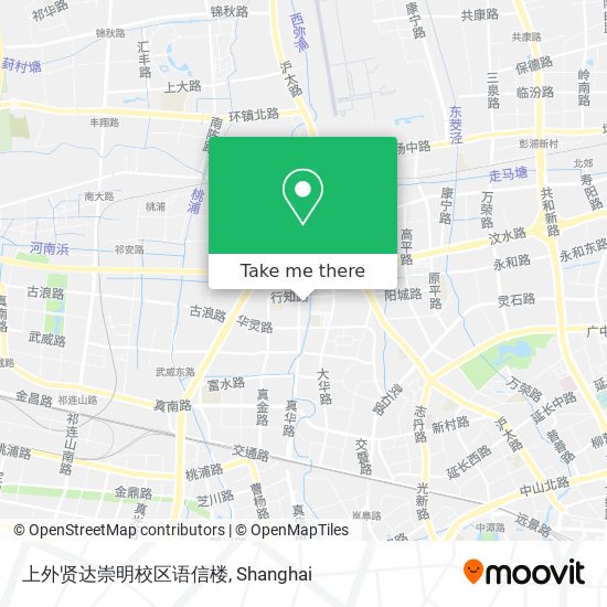 上外贤达崇明校区语信楼 map