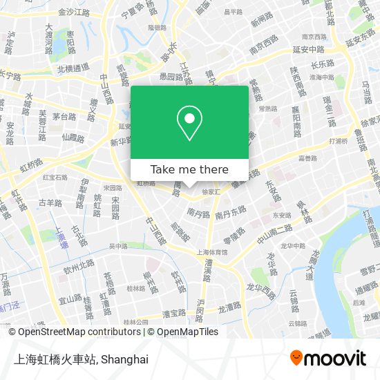 上海虹橋火車站 map