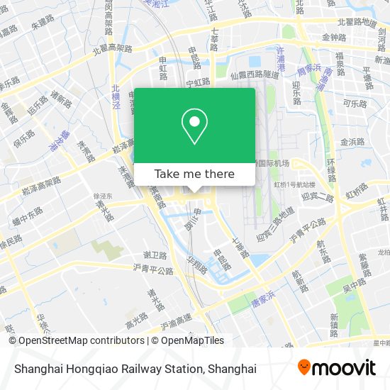 Shanghai Hongqiao Railway Station map