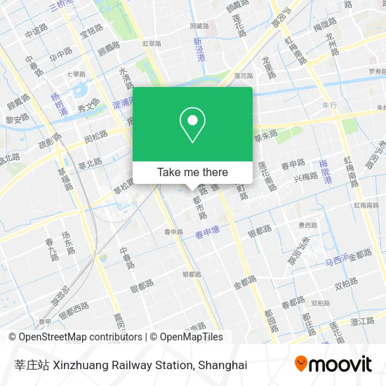 莘庄站 Xinzhuang Railway Station map