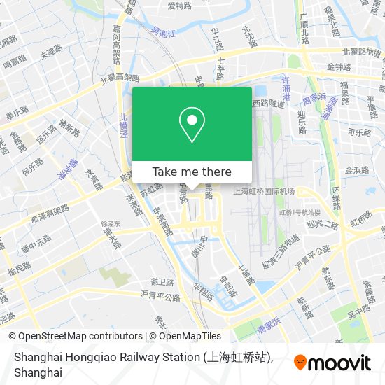 Shanghai Hongqiao Railway Station (上海虹桥站) map