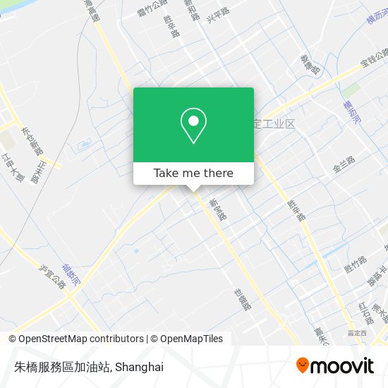 朱橋服務區加油站 map