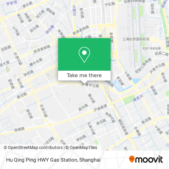 Hu Qing Ping HWY Gas Station map