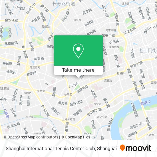 Shanghai International Tennis Center Club map
