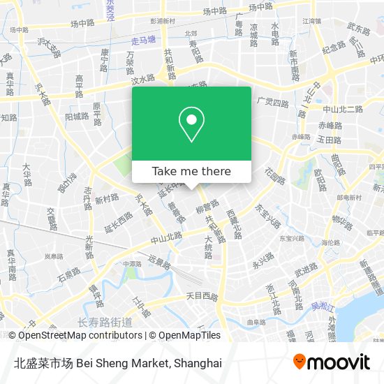 北盛菜市场 Bei Sheng Market map