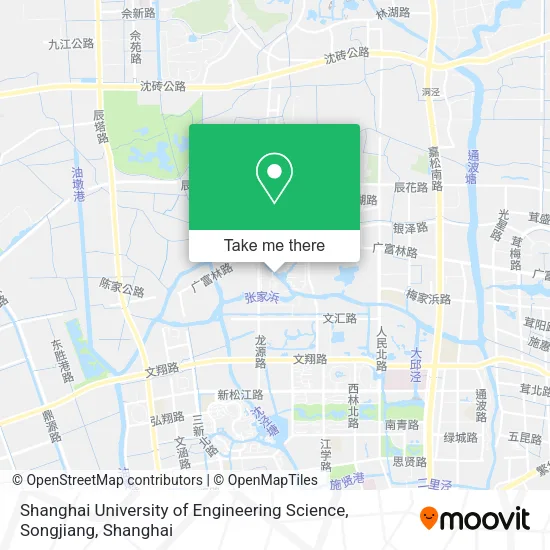 Shanghai University of Engineering Science, Songjiang map