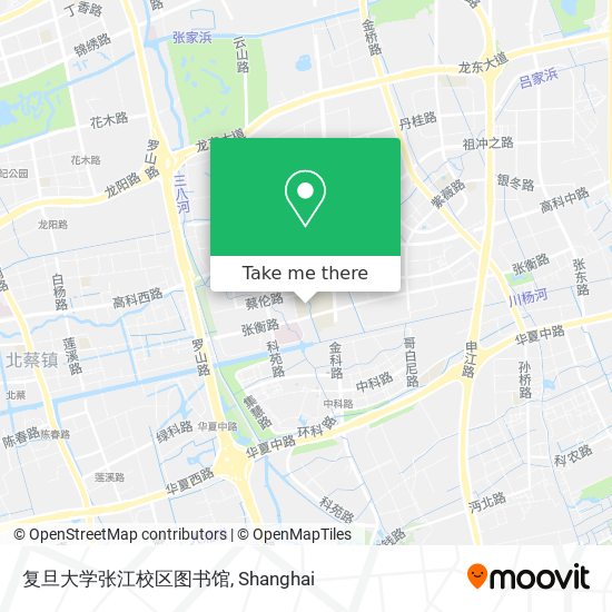 复旦大学张江校区图书馆 map
