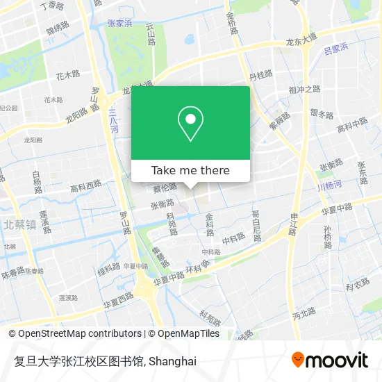 复旦大学张江校区图书馆 map